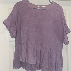 Lilac peplum top (M)